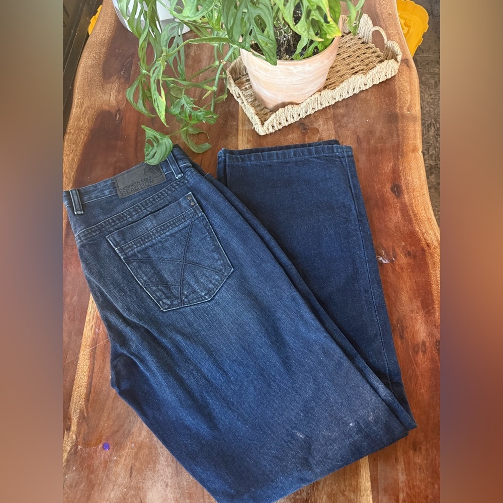 Kenneth Cole Reaction Dark Blue Straight Jeans